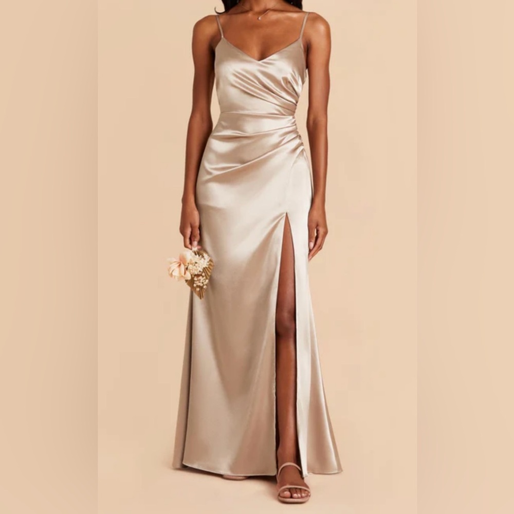 Birdy grey dress - Catherine Dress -
Shiny Satin Neutral Champagne XS - Like new